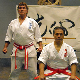 Hanshi Andy and World Seido Karate leader 9th Dan Kaicho Tadashi Nakamura